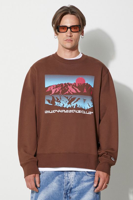 Βαμβακερή μπλούζα Billionaire Boys Club MOUNTAINSCAPE CREWNECK