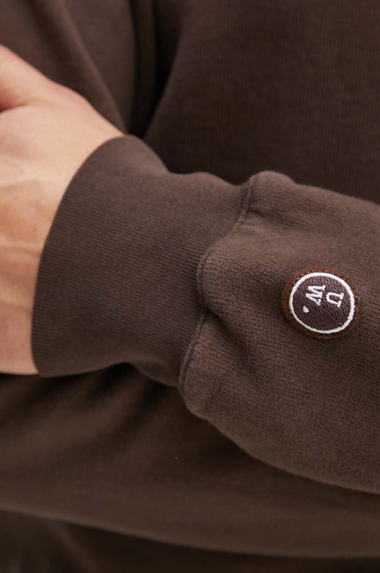 Universal Works pamut melegítőfelső Classic Crew Sweatshirt 29604 barna