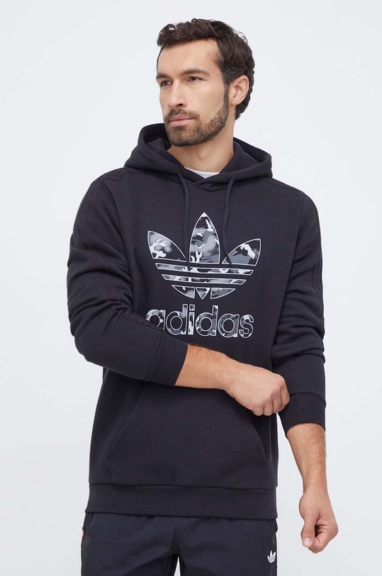 adidas Originals bluza z kapturem czarny IC5734