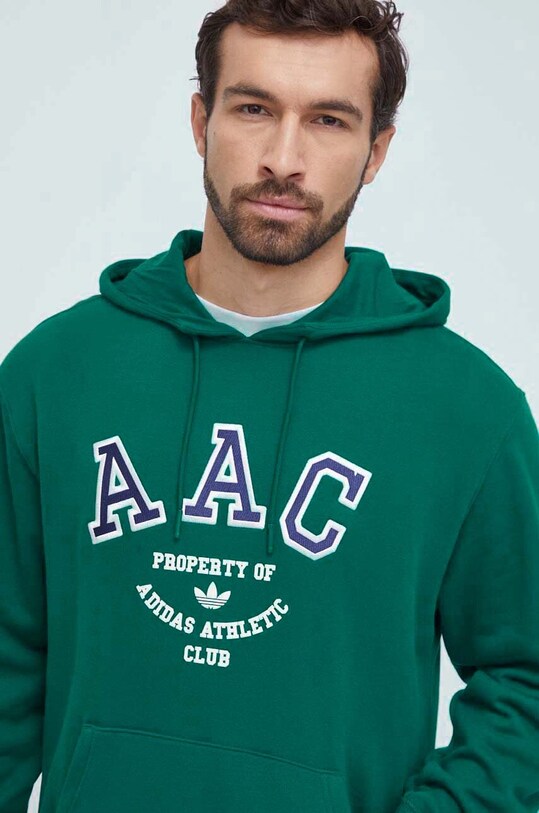Pamučna dukserica adidas Originals tirkizna IM4576