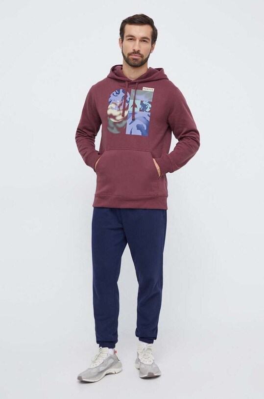 Кофта Burton с капюшоном бордо 23976100500