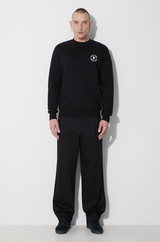 Daily Paper cotton sweatshirt Circle Sweater 1000113 black AW23