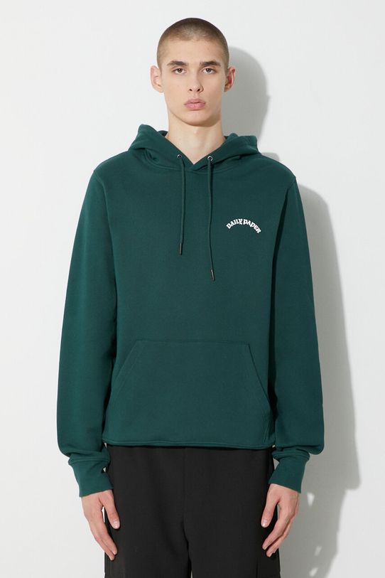 Bavlněná mikina Daily Paper Rachard Hoodie potisk zelená 2321108