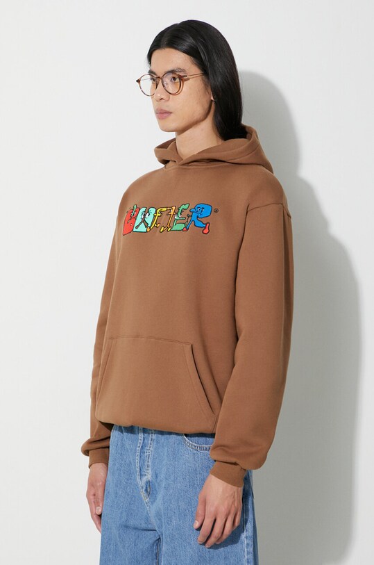 Butter Goods sweatshirt Zorched Pullover Hood brown BGQ3231803