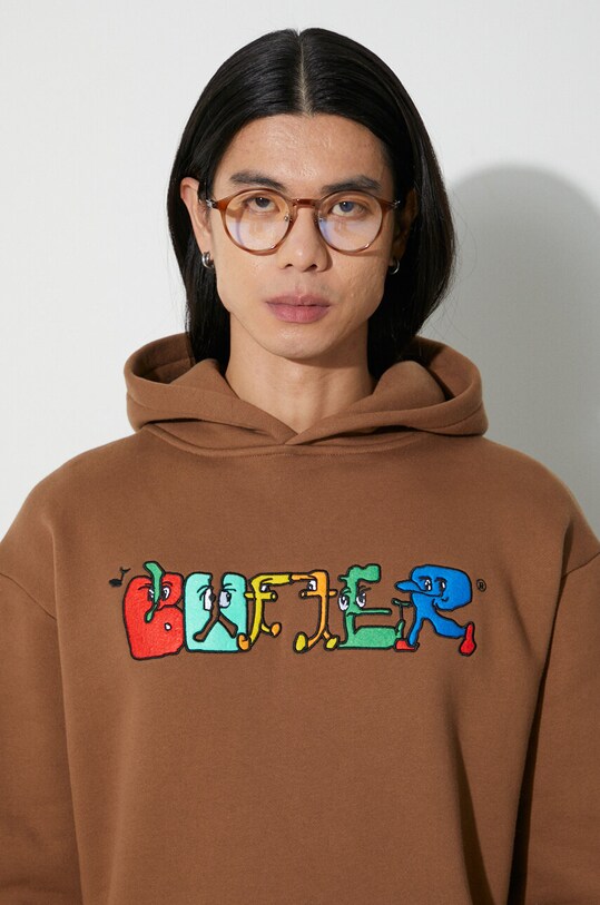 Butter Goods sweatshirt Zorched Pullover Hood BGQ3231803 brown
