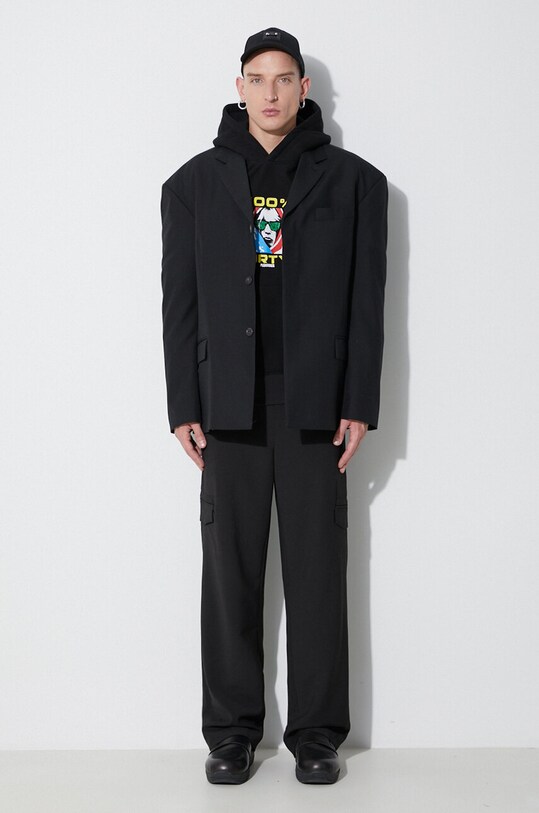PLEASURES bluza Dirty Hoodie P23SY001 czarny AW23