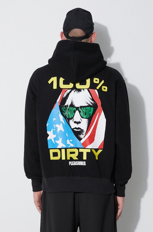 Odzież PLEASURES bluza Dirty Hoodie P23SY001 czarny