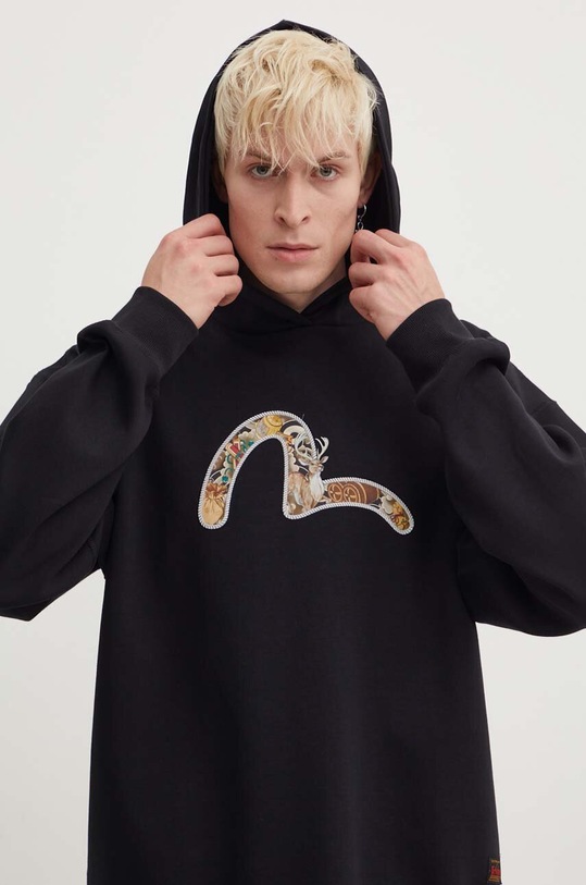 Evisu bluza Deer&Treasure Seagull pozostałe czarny 2EAHTM3SW7069LFCN