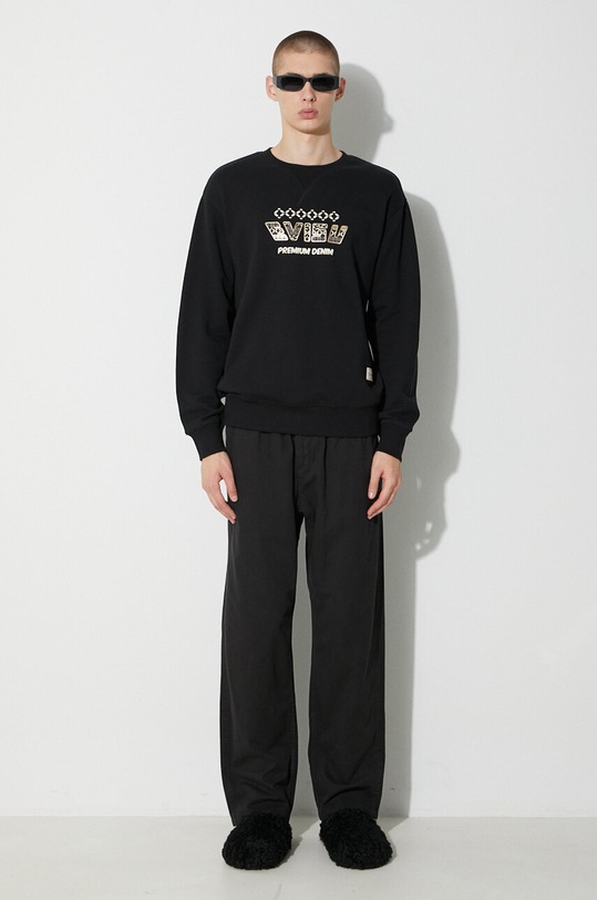Хлопковая кофта Evisu Kabuki Daicock Printed 2EAHTM3SW1080RXCT чёрный AW23