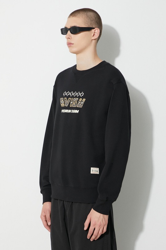 Одежда Хлопковая кофта Evisu Kabuki Daicock Printed 2EAHTM3SW1080RXCT чёрный