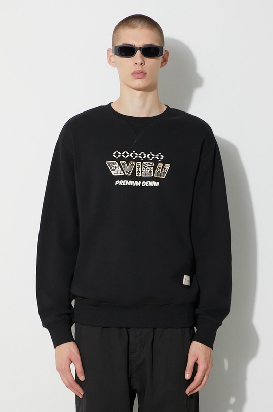 Хлопковая кофта Evisu Kabuki Daicock Printed чёрный 2EAHTM3SW1080RXCT