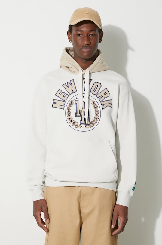 Puma bluza bawełniana PUMA x RHUIGI z kapturem beżowy 620889