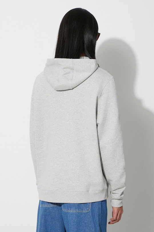 Oblečenie Bavlnená mikina Barbour x Maison Kitsune Fox Head Hoodie MOL0569 sivá