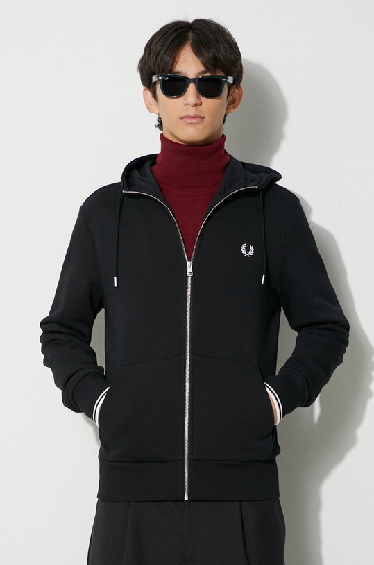 Fred Perry bluza bawełniana bawełna czarny J7536.198