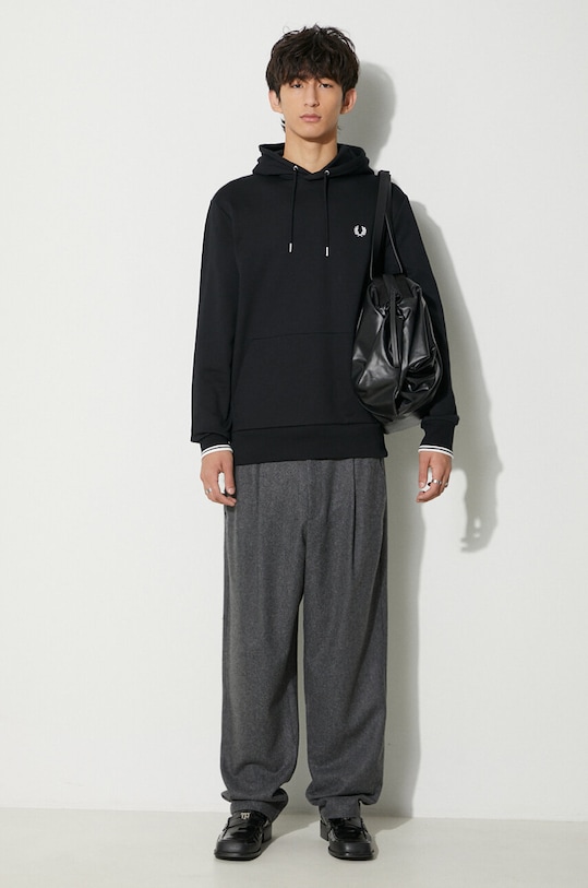 Fred Perry bluza bawełniana M2643.102 czarny AA00