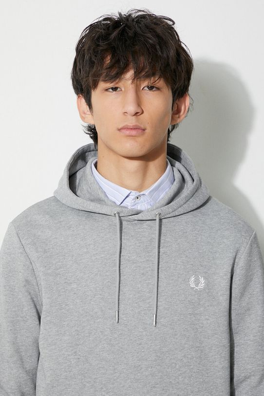 Памучен суичър Fred Perry M2643.R49 сив
