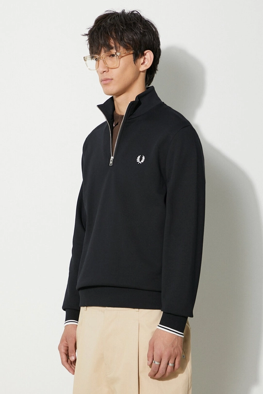 Бавовняна кофта Fred Perry чорний M3574.102