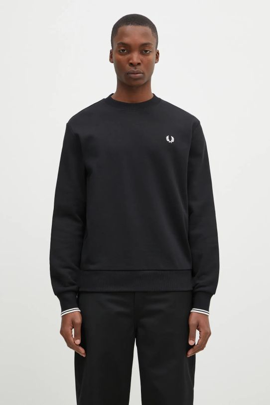 Fred Perry cotton sweatshirt cotton black M7535.184