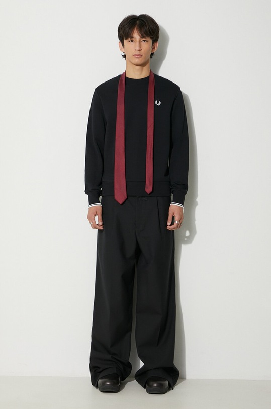 Fred Perry bluza bawełniana M7535.184 czarny AA00