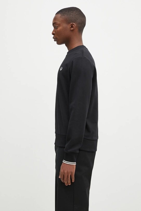 Fred Perry cotton sweatshirt M7535.184 black AA00