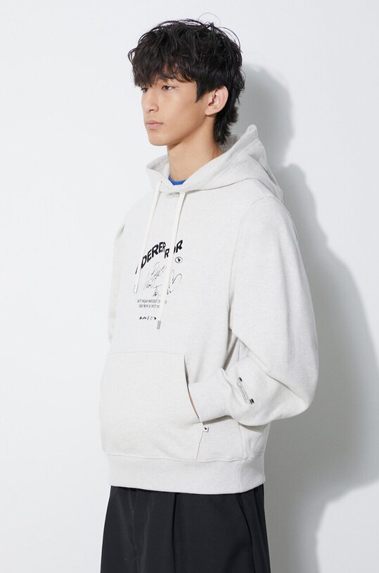 Ader Error bluza bawełniana Caner Logo Hoodie szary BMADFWHD0102