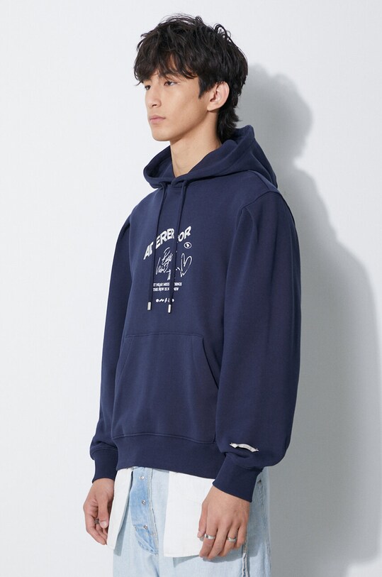 Бавовняна кофта Ader Error Caner Logo Hoodie темно-синій BMADFWHD0102