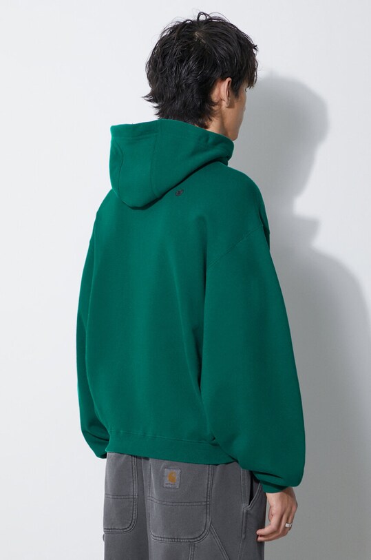 Odjeća Pamučna dukserica Ader Error Etik Logo Hoodie BMADFWHD0101 zelena