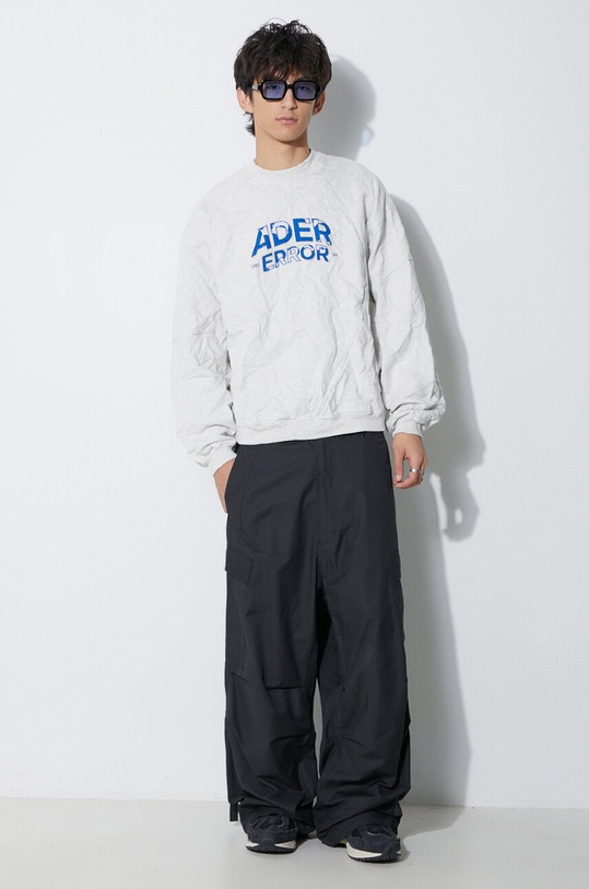 Ader Error sweatshirt Edca Logo BMADFWSW0106 gray AW23