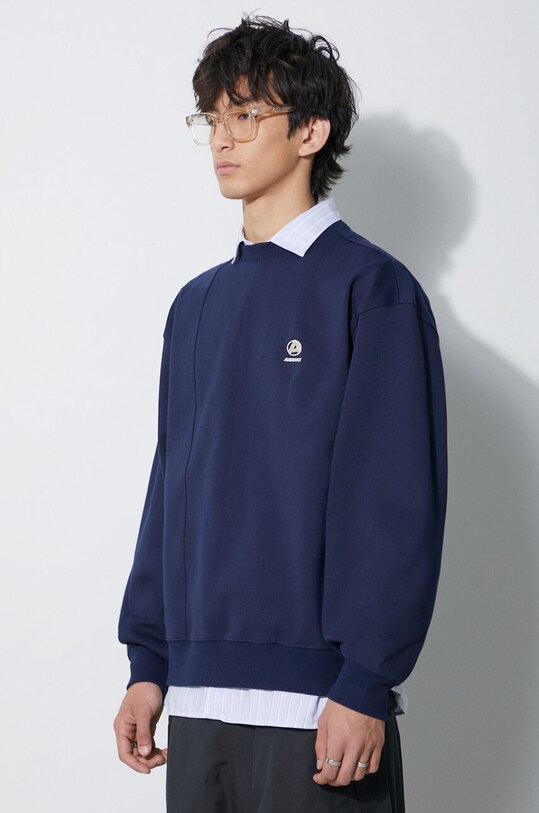 Ader Error felpa Disto Logo blu navy BMADFWSW0101