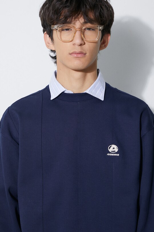 Ader Error felpa Disto Logo BMADFWSW0101 blu navy