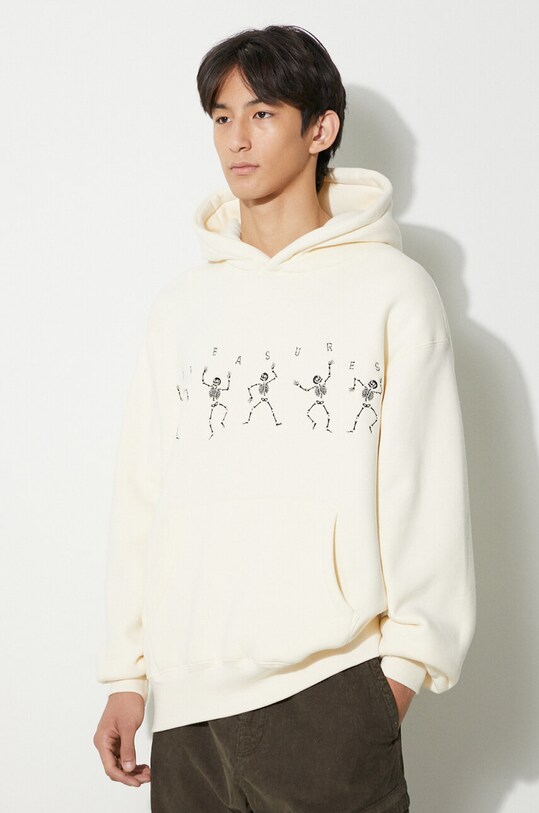 Clothing PLEASURES sweatshirt Bone Hoodie P23F020.STONE beige