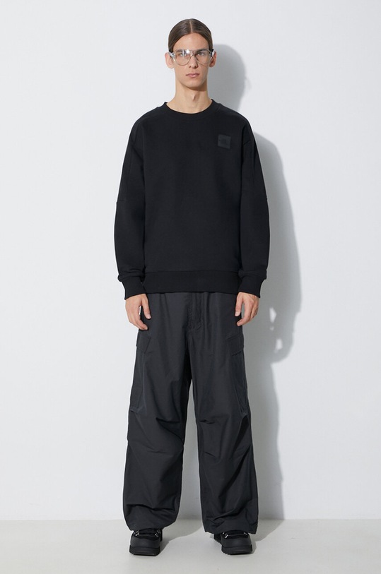 Βαμβακερή μπλούζα The North Face The 489 NF0A8533JK31 μαύρο AW23