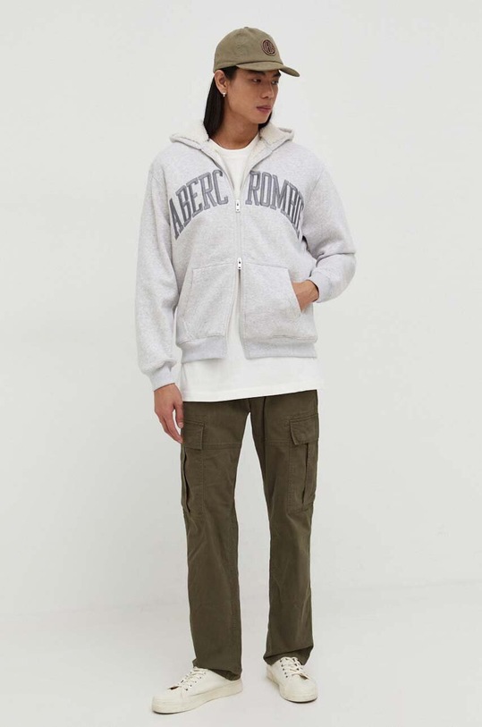 Abercrombie & Fitch felső KI122.3187.122 szürke AW23