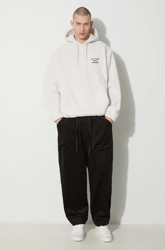 Odjeća Dukserica od flisa Drôle de Monsieur Le Hoodie Polaire Slogan C.HO139.PL019.CM bež