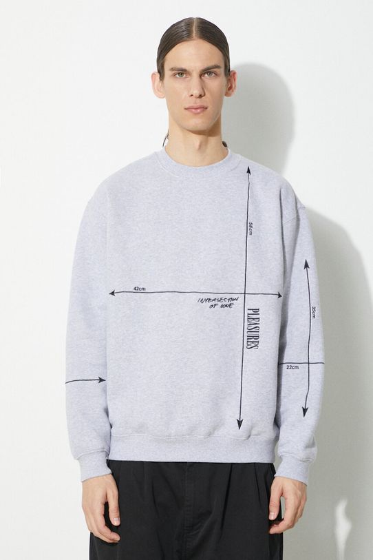 PLEASURES bluza Intersection Crewneck