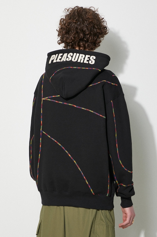 Odzież PLEASURES bluza Vein Hoodie P23W032.BLACK czarny