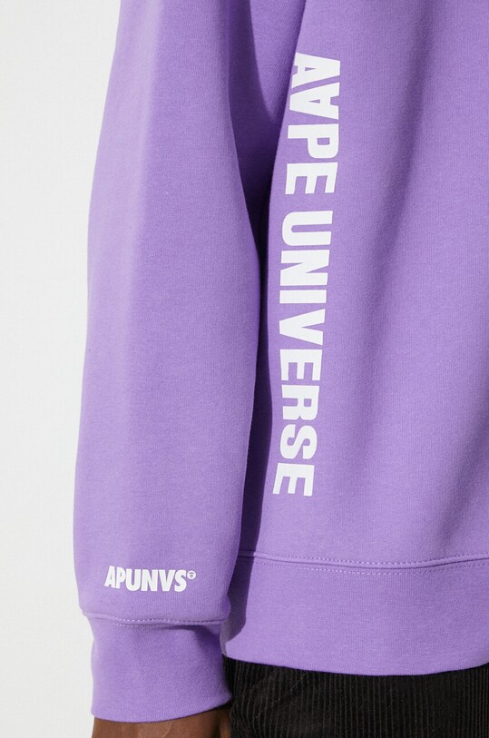 AAPE felpa Loose Fit Crewneck Back X-Bone ASWA324