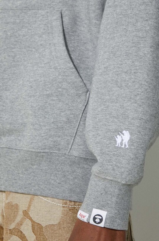 AAPE bluza Loose Fit Hoodie Back Moonface ASWA327