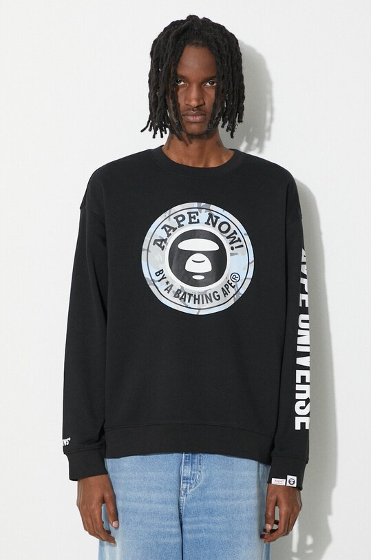 Mikina AAPE Regular Fit Crewneck