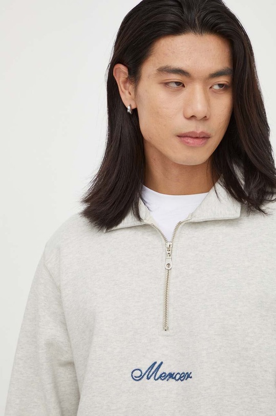 The Mercer Brand bluza bawełniana MEAP233012 szary