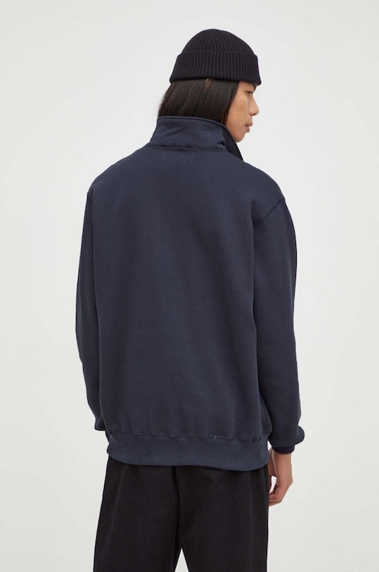 The Mercer Brand bluza bawełniana granatowy MEAP233012