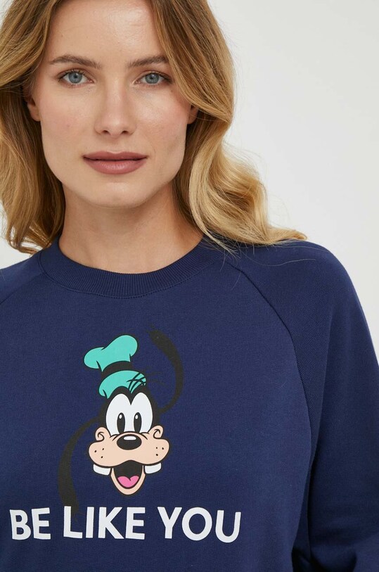 Βαμβακερή μπλούζα United Colors of Benetton x Disney σκούρο μπλε 3J68U1077.252