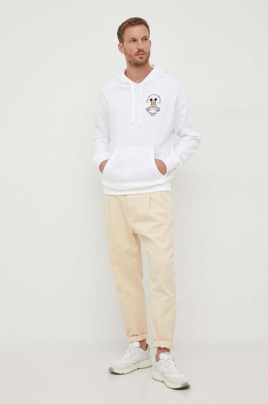 United Colors of Benetton bluza bawełniana DISNEY biały 3J68U2019.101