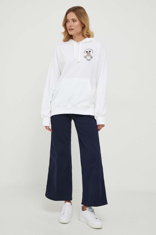 United Colors of Benetton bluza bawełniana DISNEY 3J68U2019.101 biały