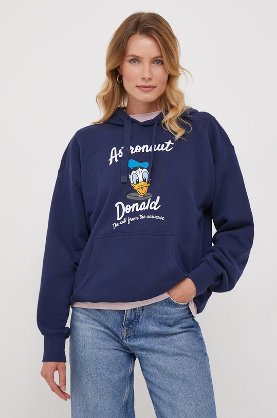 Bavlněná mikina United Colors of Benetton x Disney 3J68U2019.252 námořnická modř