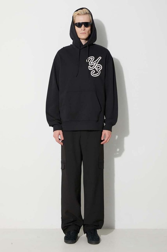 Y-3 hanorac de bumbac IT7523 negru AW23
