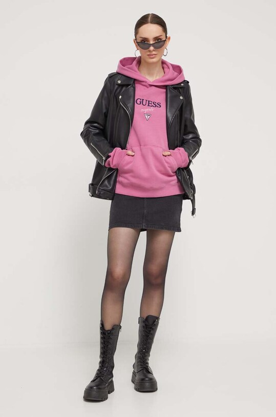 Одяг Кофта Guess Originals M3BQ15KBJ30 фіолетовий
