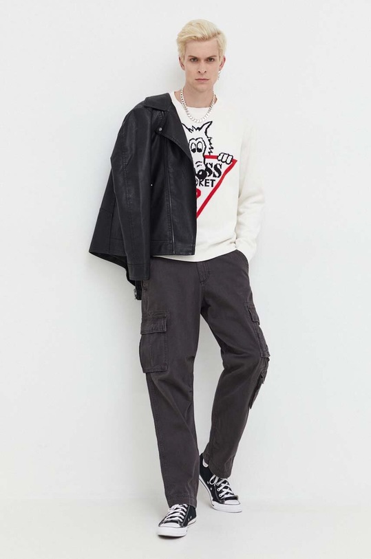 Bavlněný svetr Guess Originals M3BR51Z3A60 béžová AW23