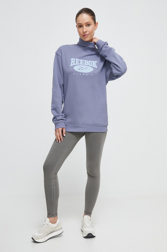 Одежда Хлопковая кофта Reebok Classic 100035516 голубой