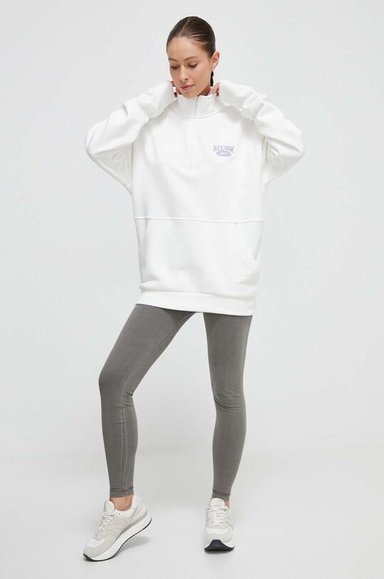 Pamučna dukserica Reebok Classic 100035524 bijela